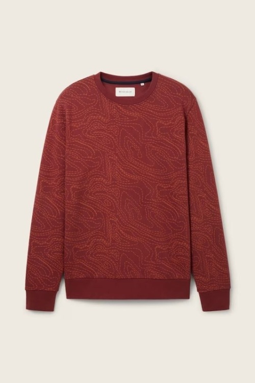 TOM TAILOR – 1037854 SWEATER – ROOD