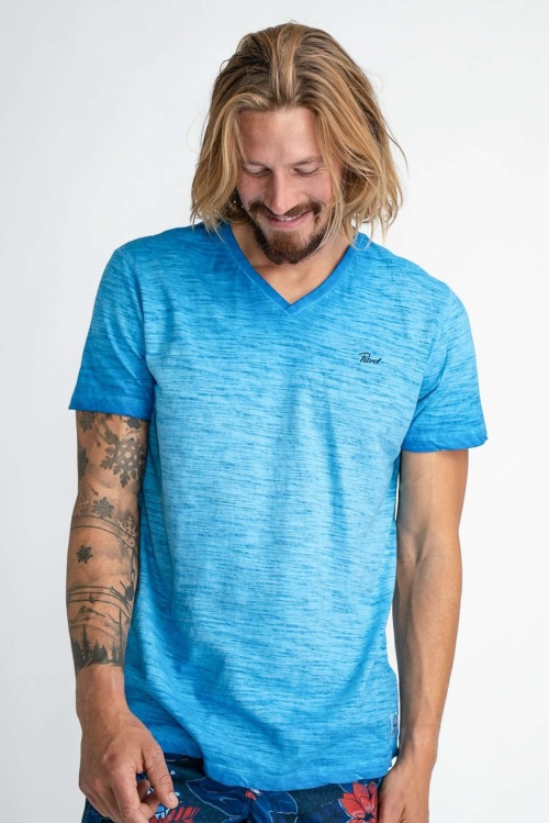 PETROL – TSHIRT M-1030-TSV662 – BLAUW