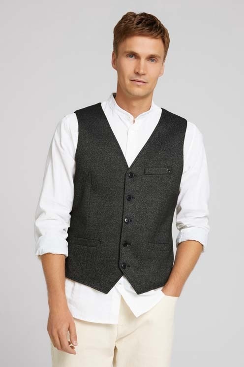 TOM TAILOR GILET – 1028770 – GREY
