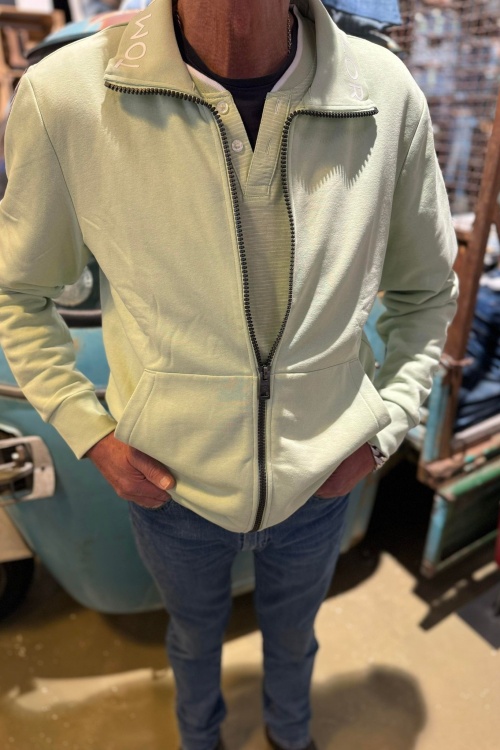 TOM TAILOR - 1040829 VEST - MINTGROEN