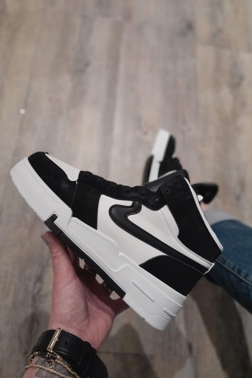 LL1842 SNEAKER - ZWART WIT 