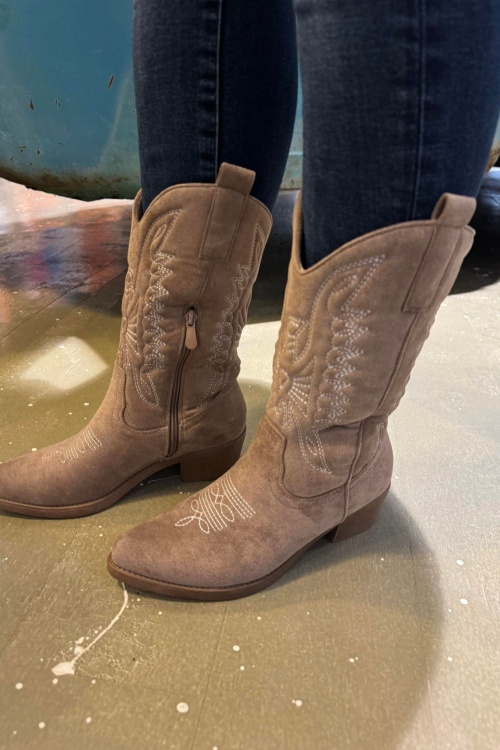  CC2331 WESTERN - KHAKI SUEDE 
