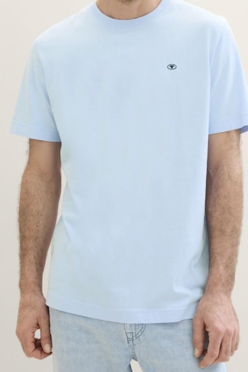 TOM TAILOR - 1040902 TSHIRT - LICHTBLAUW