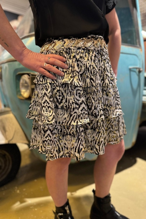 CY4071 ROK - PRINT - BEIGE / ZWART 