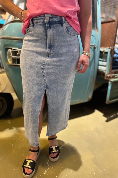 MG-218 ROK - LICHTE DENIM