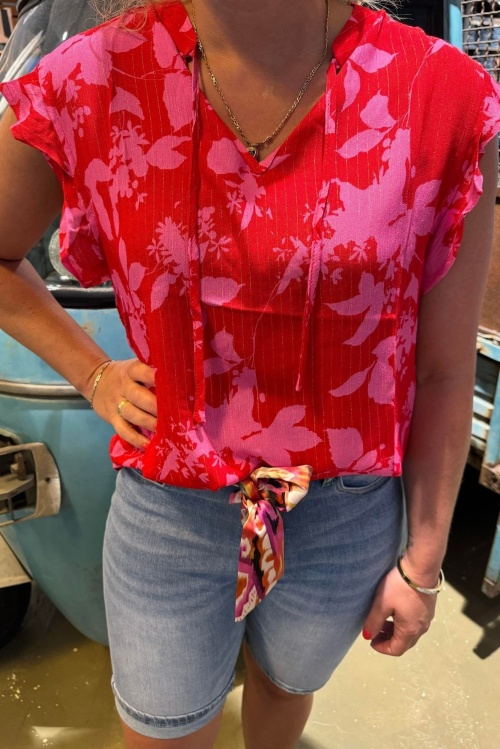 C&S THE LABEL - BARBARA BLOUSE - ROOD