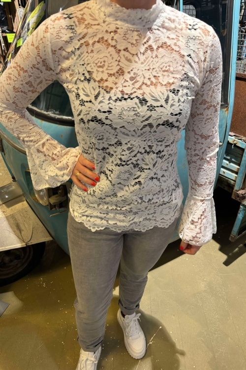 BLOUSE KANT - WIT 