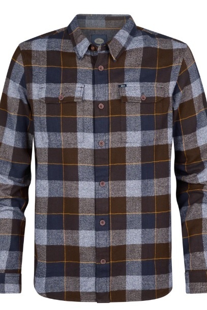 PETROL - M-3040-SIL417 - BLOUSE BLOK -BRUIN