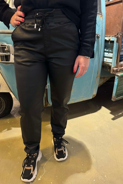 TOXIKS - H2660-2 COAT - ZWART