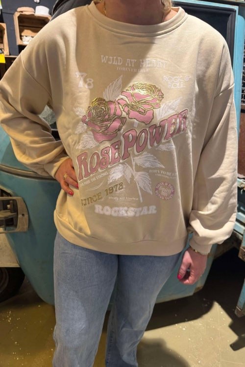 SWEATER PRINT - BEIGE 
