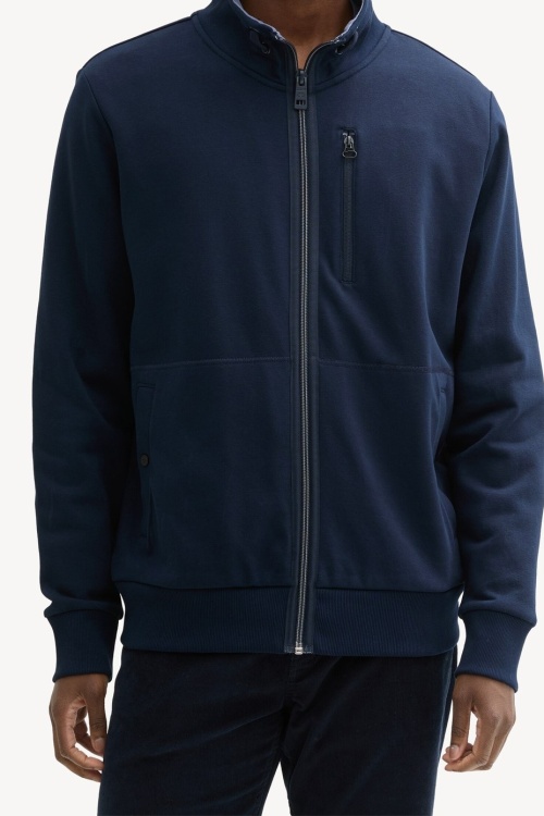 TOM TAILOR - 1044029 - VEST - DONKERBLAUW