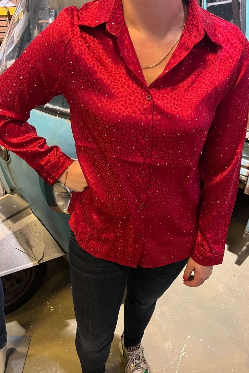  C6561 BLOUSE - ROOD
