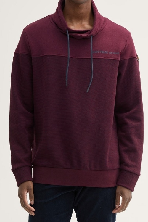 TOM TAILOR - 1044041 - SWEATER - DONKERROOD