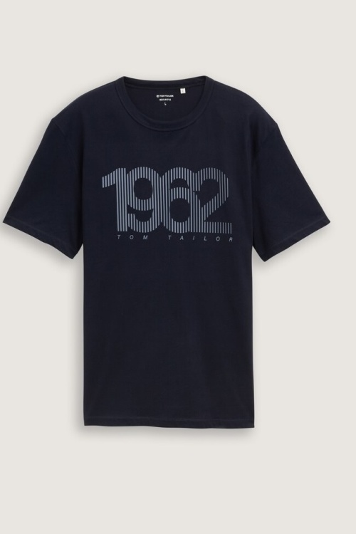 TOM TAILOR - 1044013 - TSHIRT - DONKERBLAUW