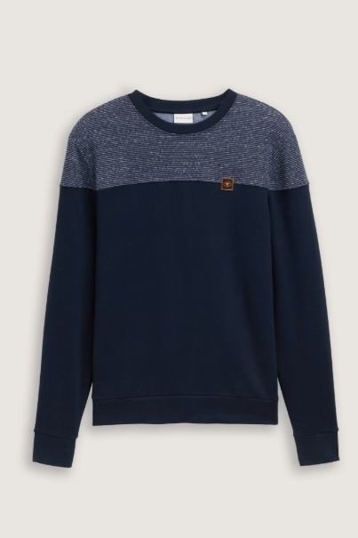 TOM TAILOR - 1044040 - SWEATER - DONKERBLAUW