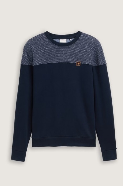 TOM TAILOR - 1044040 - SWEATER - DONKERBLAUW