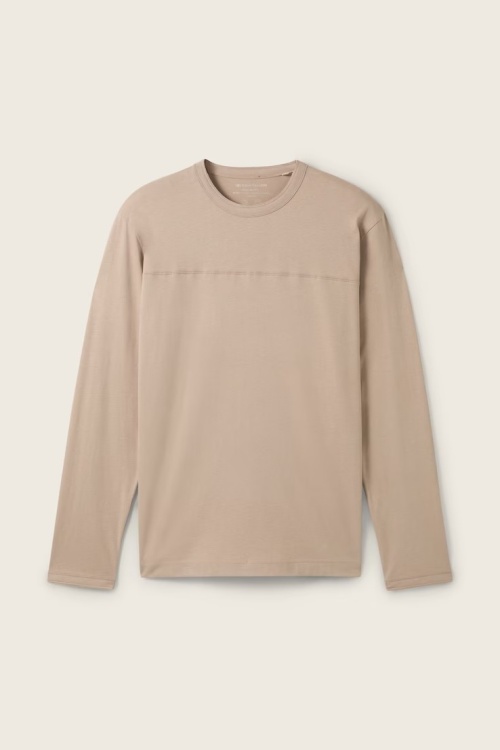 TOM TAILOR - 1044011 - LONGSLEEVE - BEIGE