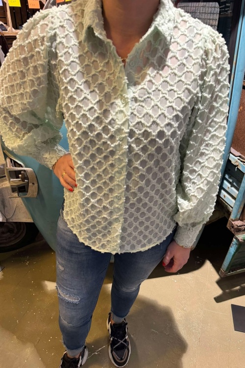 CY4771E BLOUSE - MINT 