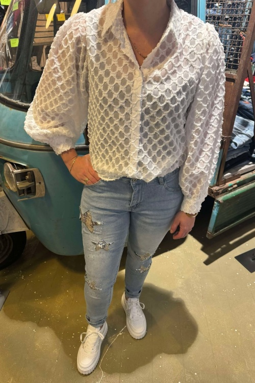 CY4771E BLOUSE - WIT 