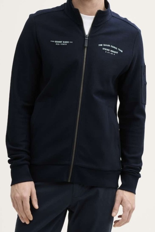 TOM TAILOR - 1045712 VEST - DONKERBLAUW