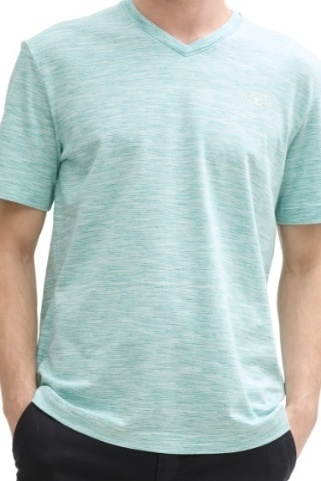 TOM TAILOR - 1045668 TSHIRT - LICHTBLAUW