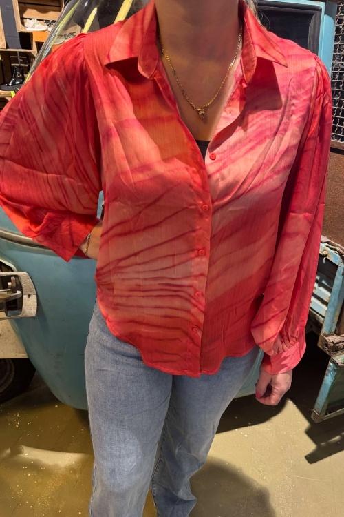 CY4764 BLOUSE - ROOD MELEE