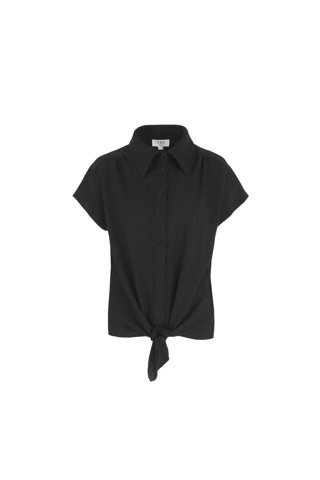 C&S THE LABEL - SAMMY BLOUSE - ZWART