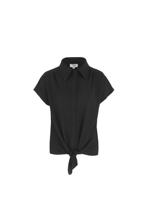C&S THE LABEL - SAMMY BLOUSE - ZWART