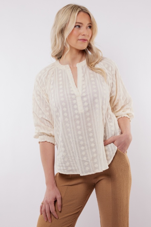 C&S THE LABEL - DREUX BLOUSE - BEIGE