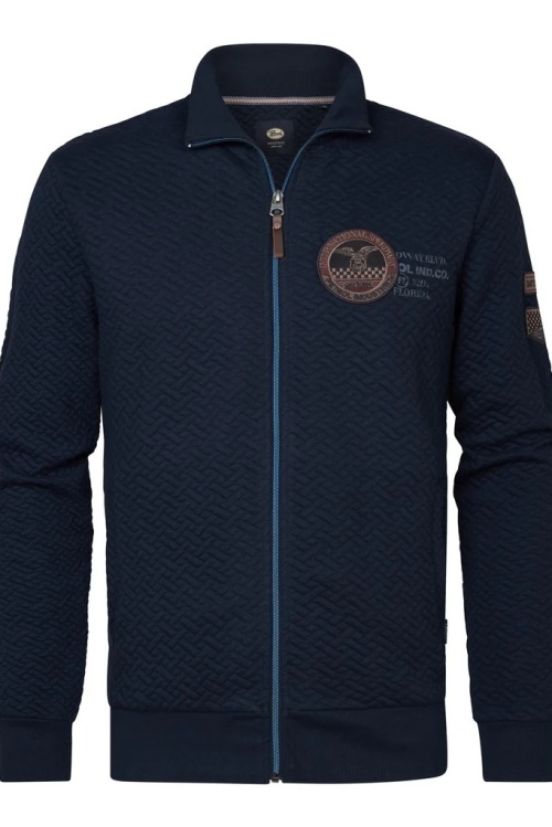 PETROL - M-1050-SWC309 - VEST - DONKER BLAUW
