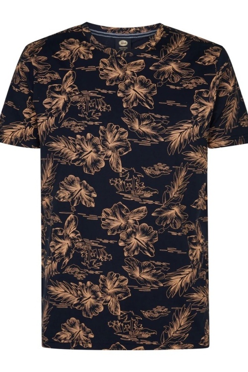 PETROL - M-1050-TSR623 - TSHIRT - BLAUW