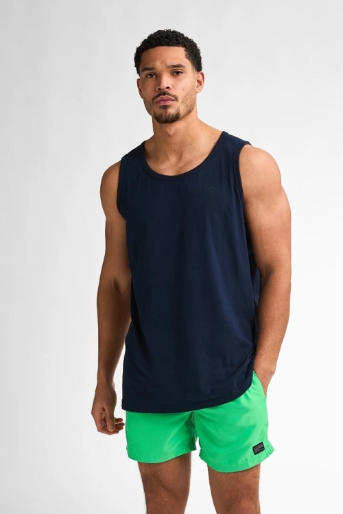 PETROL - M-1050-SLR752 - SINGLET - DONKERBLAUW