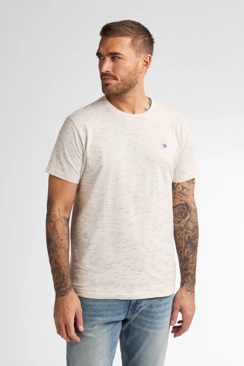 PETROL - M-1050-TSR641 - TSHIRT - BEIGE