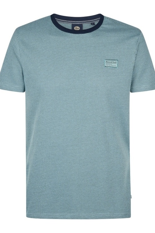 PETROL - M-1050-TSR628 - TSHIRT -LICHTBLAUW