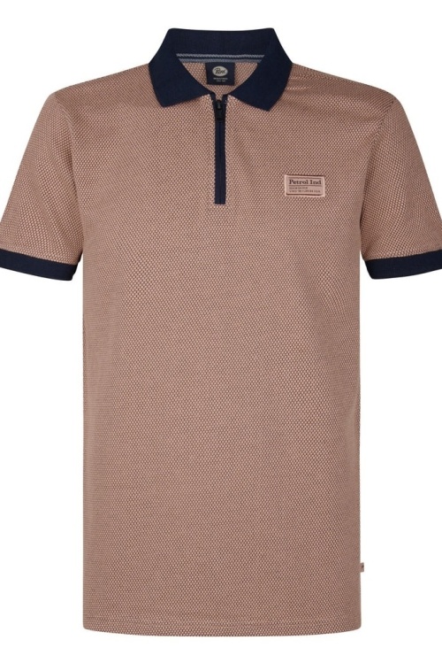 PETROL - M-1050-POL907 - POLO - LICHT BRUIN
