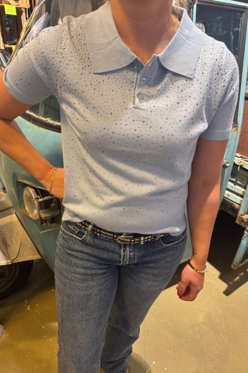 5108 POLO - LICHTBLAUW STRASS