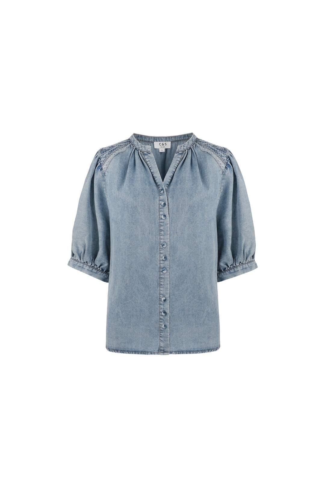C&S THE LABEL - MONTEROSSO - DENIM BLOUSE7