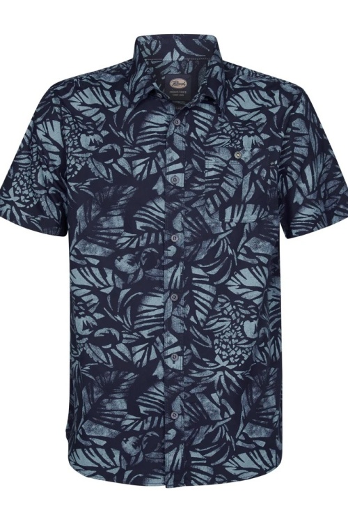 PETROL - BLOUSE - M-1050-SIS422 - BLAUW