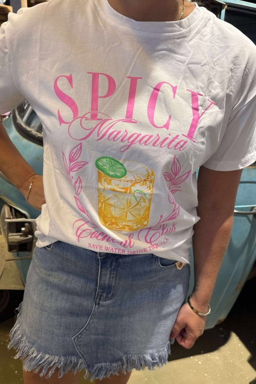 8011016 - TSHIRT - WIT - SPICY