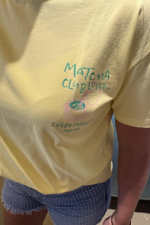 8011025 - TSHIRT - GEEL MATCHA 