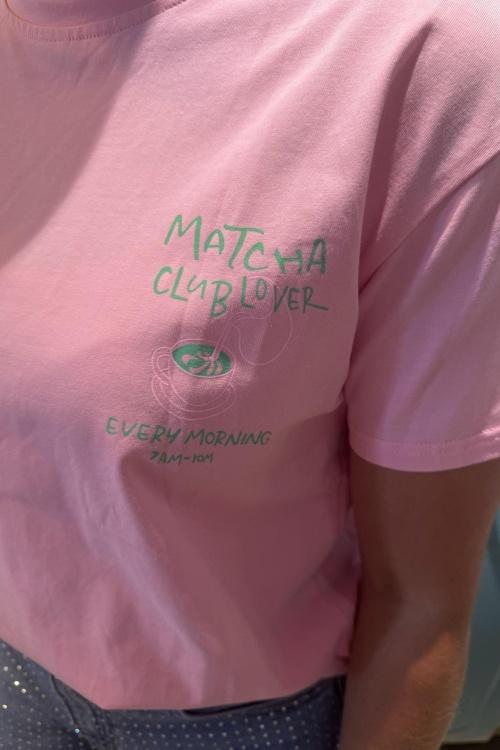 8011025 - TSHIRT - ROZE MATCHA 