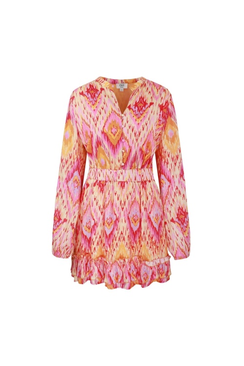 C&S THE LABEL - NAPELS DRESS - ROZE ORANJE 