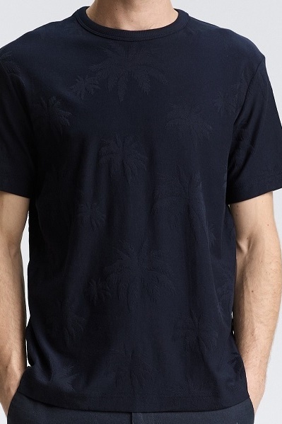 TOM TAILOR - 1046767 - TSHIRT - DONKER BLAUW