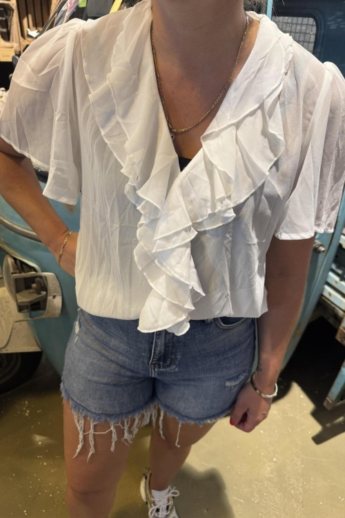AP2628 - BLOUSE - WIT ROESEL 
