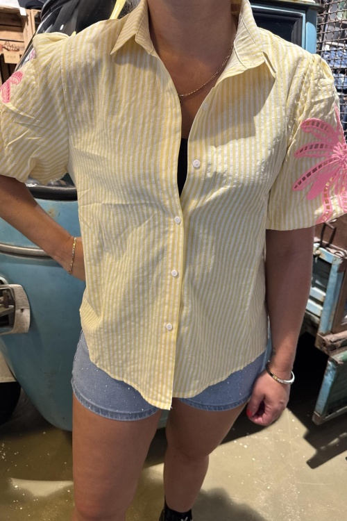 CY4814C - BLOUSE - GEEL 