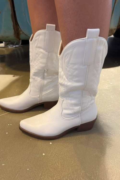 WESTERNLAARS - WIT 