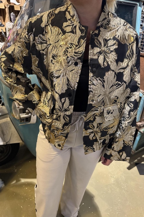 CY5223A BOMBER - ZWART GOUD 
