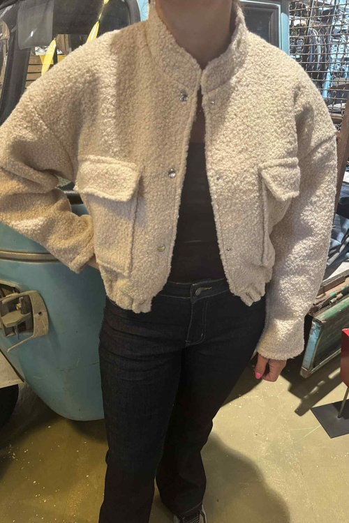 52087 - BOMBER - TEDDY - BEIGE