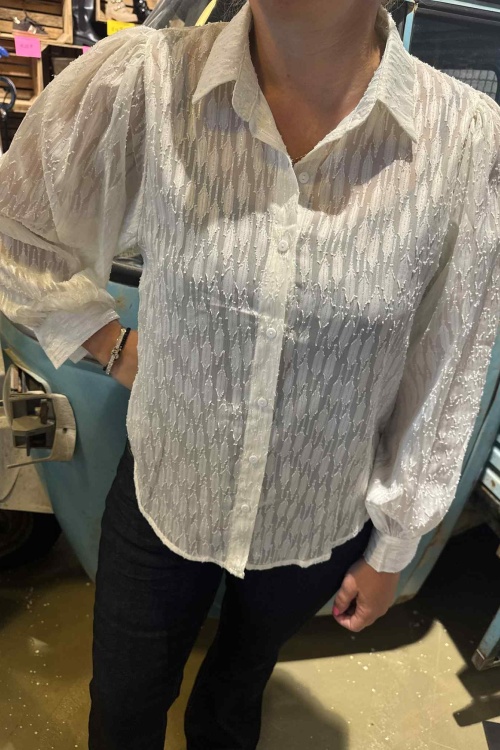 CY5241 - BLOUSE - OFFWHITE