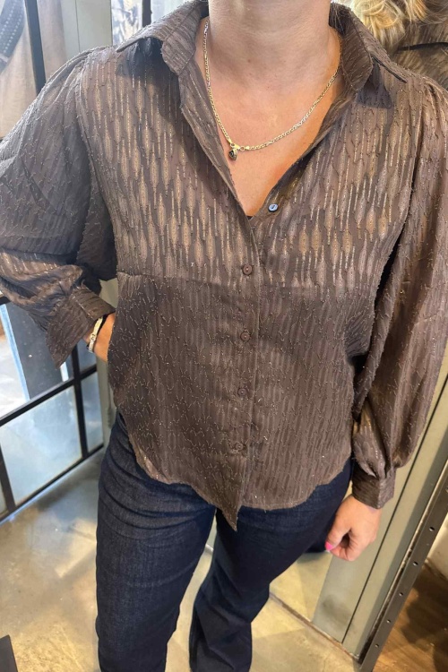 CY5241 - BLOUSE - BRUIN 